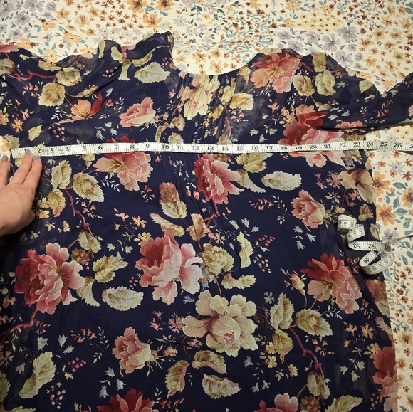 Floral silk dress - Picture 8 of 10